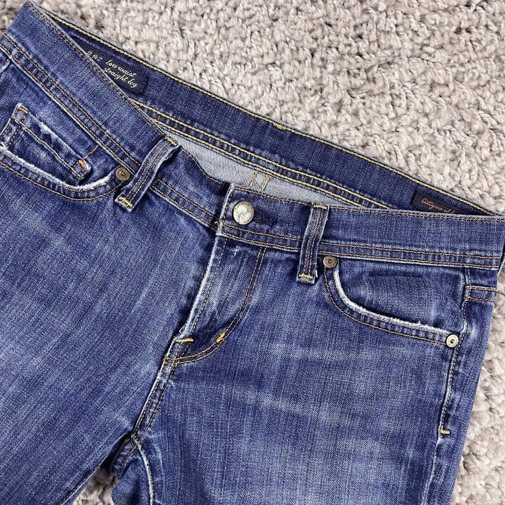 Citizens Of Humanity Jean Women 27 Ava #142 Low Waist Straight Leg Stretch Denim